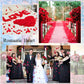Confetti Heart Padded Fabric Hearts 200Pcs Red Valentine 2026 Table Decor For Wedding Party