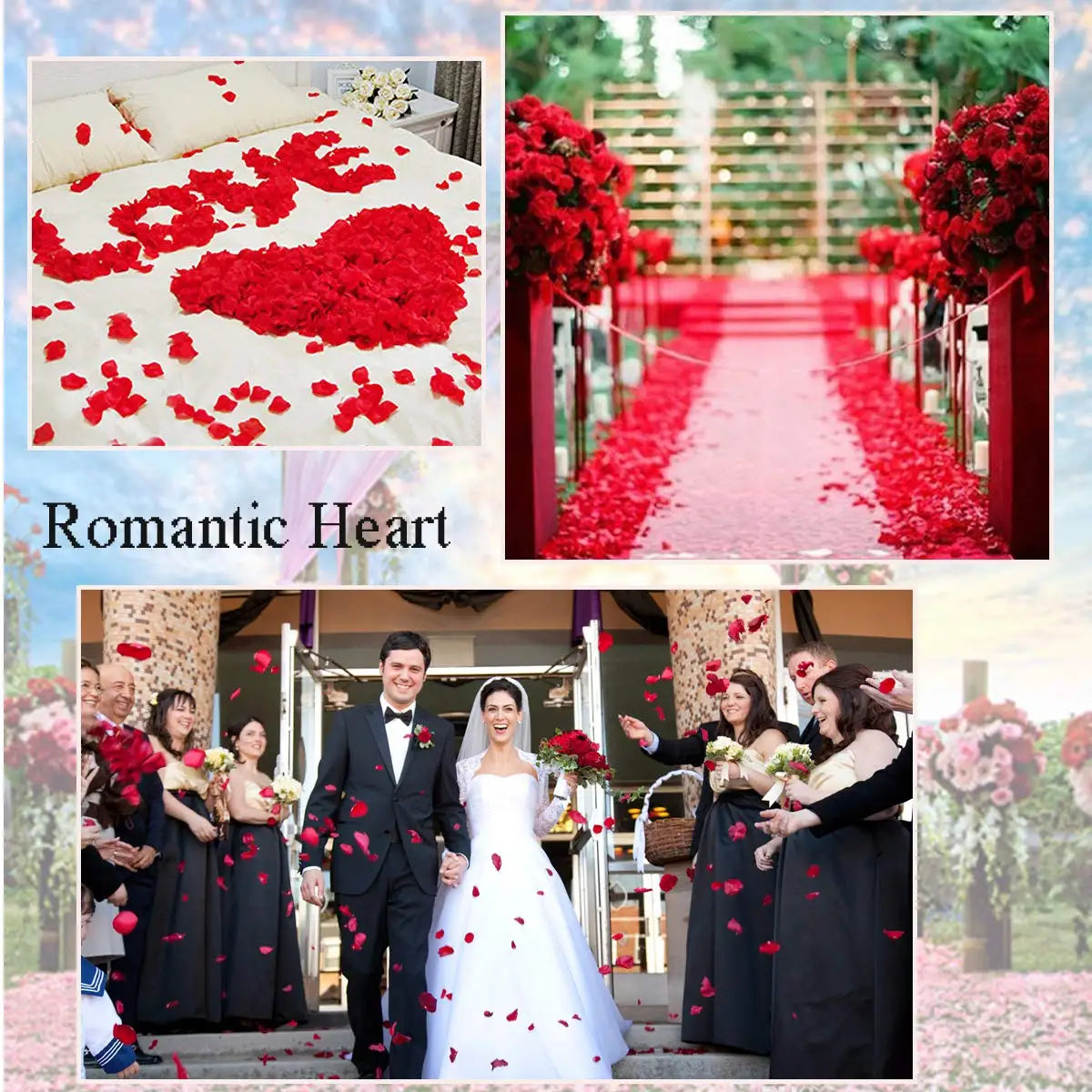 Confetti Heart Padded Fabric Hearts 200Pcs Red Valentine 2026 Table Decor For Wedding Party