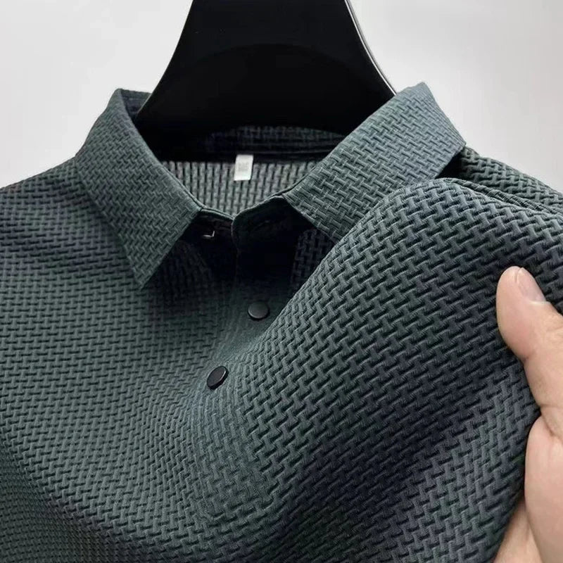 short sleeve, casual summer style, slim fit versatile top – Breathable men's polo shirt