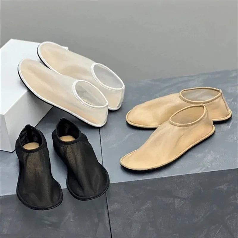 Women Breathable Mesh Ballet Flats - Slip On, For Summer
