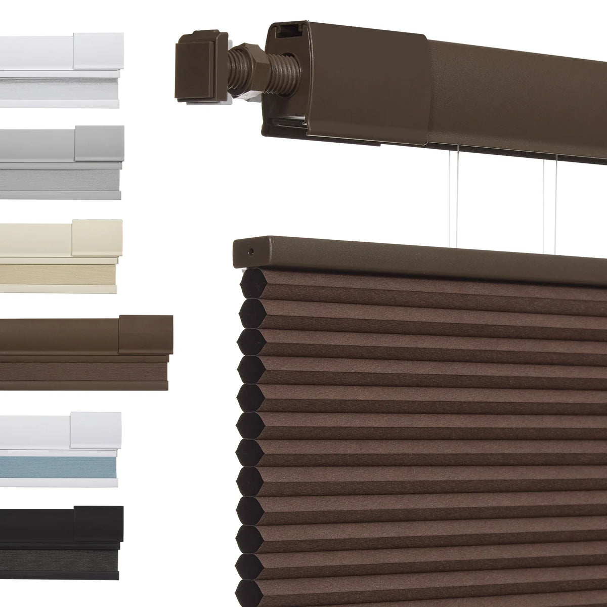 Drill No Honeycomb Blinds Cordless Thermal Insulated 1" Cell Fabric