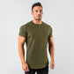 short sleeve, cotton blend, for workout & casual wear – Breathable slim fit men's gym t-shirt