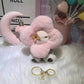 Plush Sunflower Keychain Bag Charm Pink Mini Cozy Gift