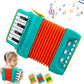 Kids Accordion Musical Instrument - Light Educational Toy for Toddlers, Great Gift for Boys & Girls Ages 3+, Indoor & Outdoor Fun