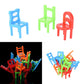 Educational Balance Chairs Game for Kids - Colorful 18-Piece Toy Kit, Eco-Friendly ABS Plastic, Fun Learning Activity