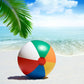 Colorful Inflatable Beach Balls Kit of 3, 23cm Diameter, Sturdy PVC for Pool and Beach Fun, Ideal for Kids Aged 3 and Up