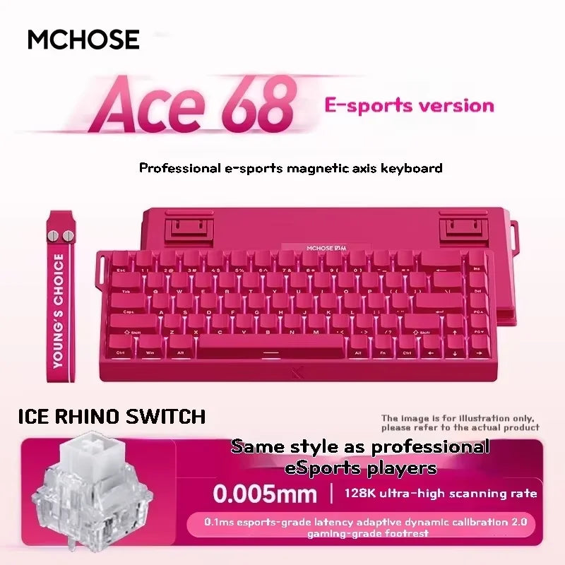Effect Hall 68 Key Magnetic Gaming Keyboard Topographic RGB
