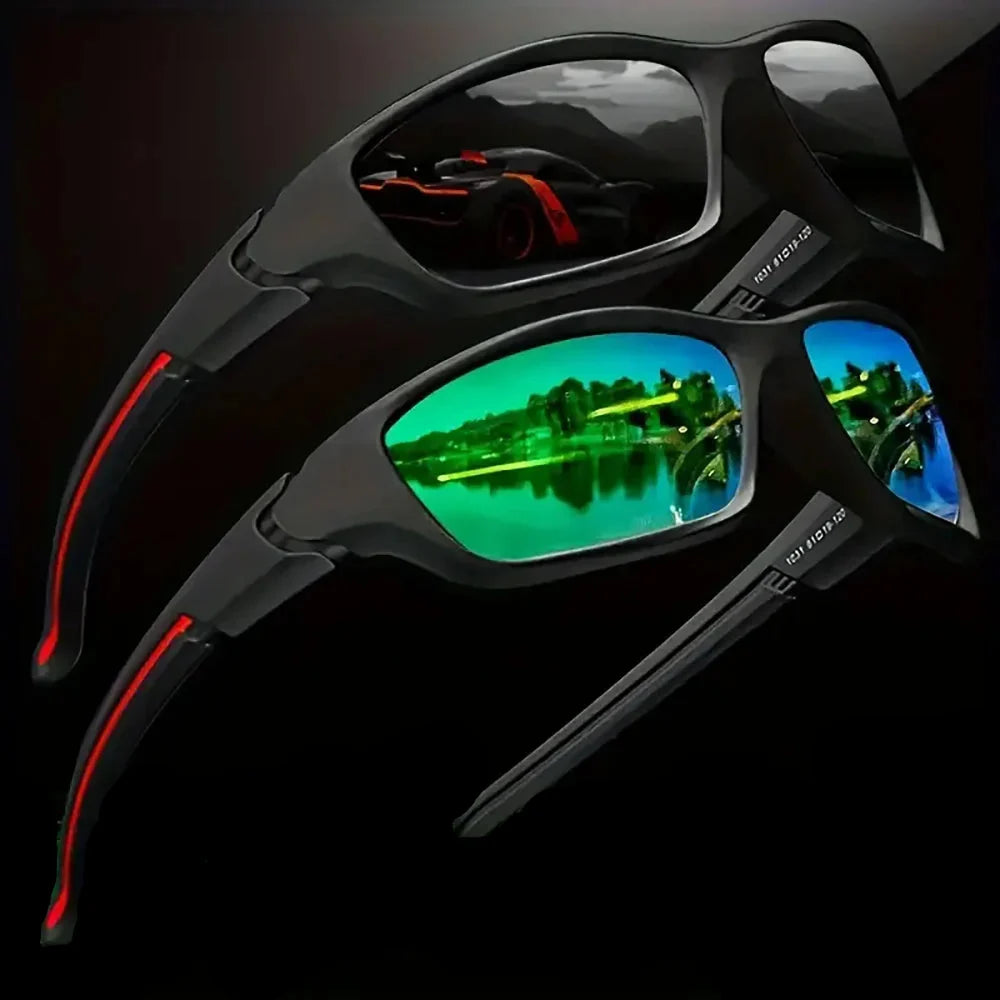 Fashion Polarized Glasses for Men & Women - Outdoor Sports, Cycling, Fishing, Hiking, Golf 2pcs