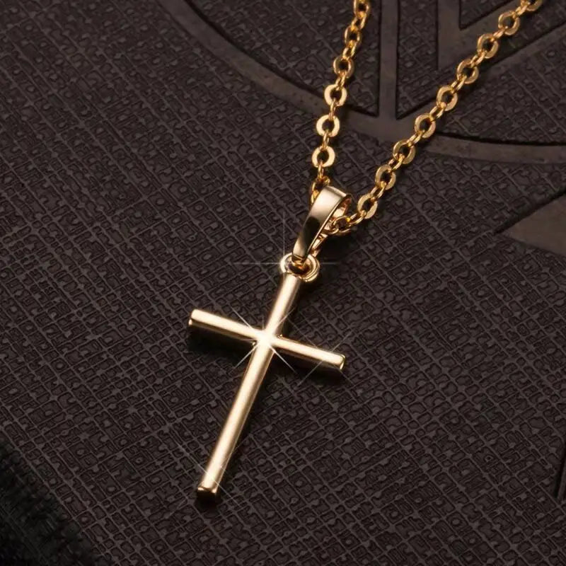 Necklace Cross Pendant Jewelry Unisex Long Chain Christian Charm Gift Idea Summer 2026 Trend