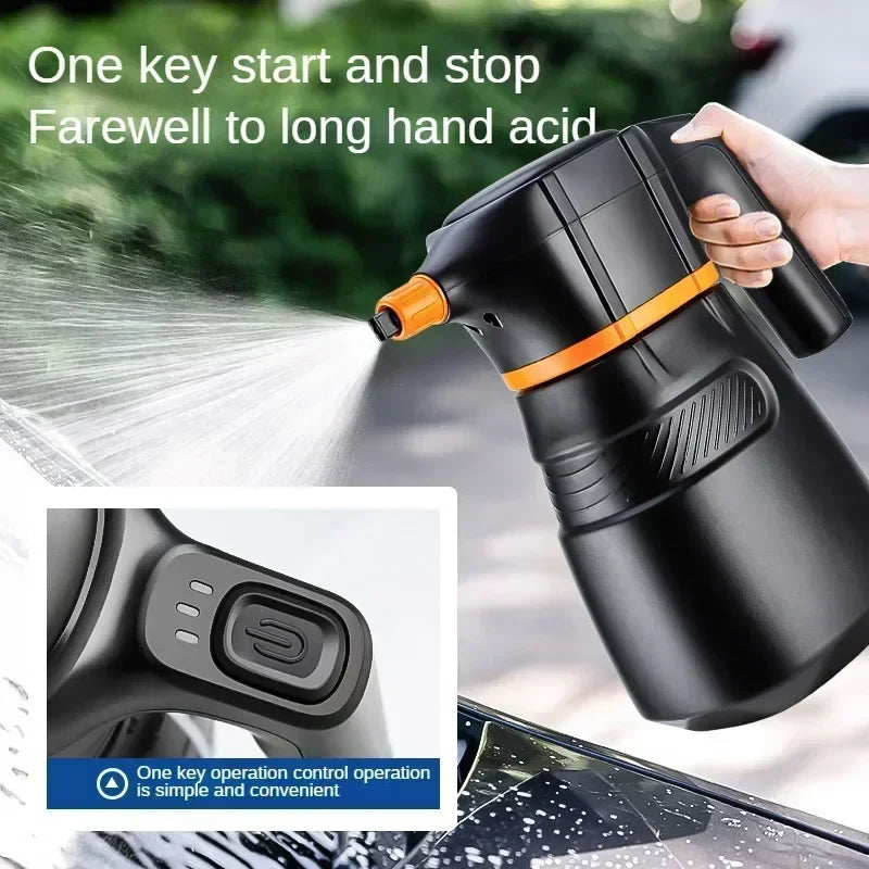 Foam Cannon Battery-Powered Motor-Driven Car Wash Sprayer High Pressure Snow Cannon Detailing Summer 2025 Fast Foam Clean