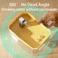 Water Cat Fountain USB Transparent Reservoir Auto Filtered Pet Drinker Fall 2025 Quiet Anti Dry Pump