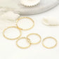 Gold 14K Plated Brass Jewelry Ring Connectors Pack 10Pc