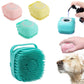 Dog Silicone Grooming Massage Gloves - Pet Bath Brush with Shampoo Dispensing Feature