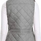 Light Women Quilted Vest - Stand Collar Cotton Winter