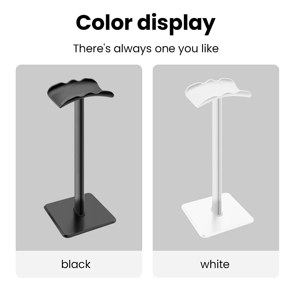 Anti-Slip Aluminum Headphone Stand Rack - Universal Holder for AirPods Max, Beats, Bose, Sony
