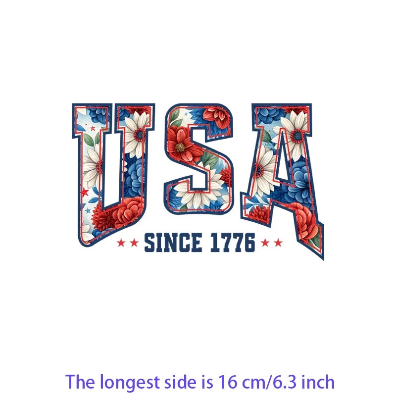 Iron2026 Edition On Patches USA Flag Bald Eagle Heat Transfer Kit Patriotic 4th Of July DIY Clothing Decor