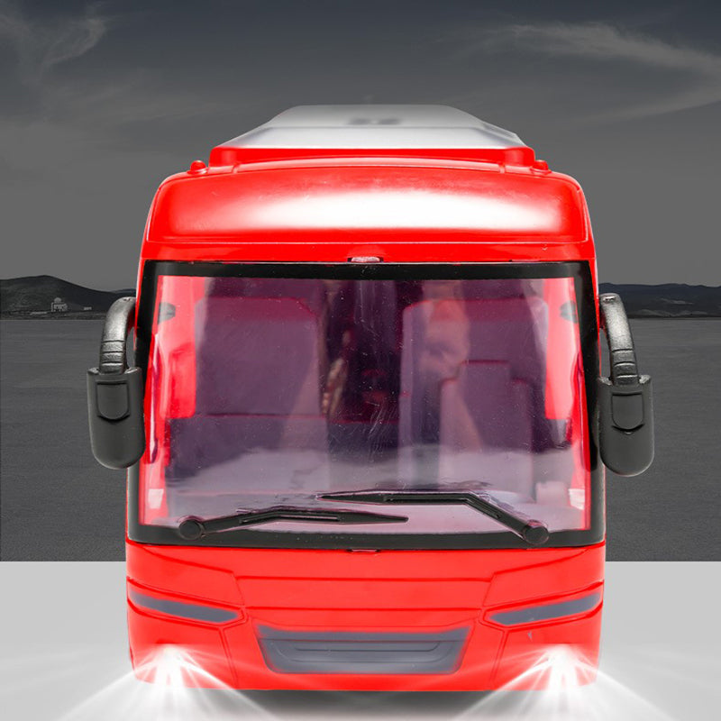 Remote Control Motor-Driven Tour Bus - Scale RC Vehicle with Lights for Kids, School & City Fun