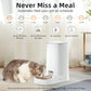 Cat Automatic Feeder Smart WiFi Dispenser 4L Remote Control For Cats Dogs Dry Food Accessories