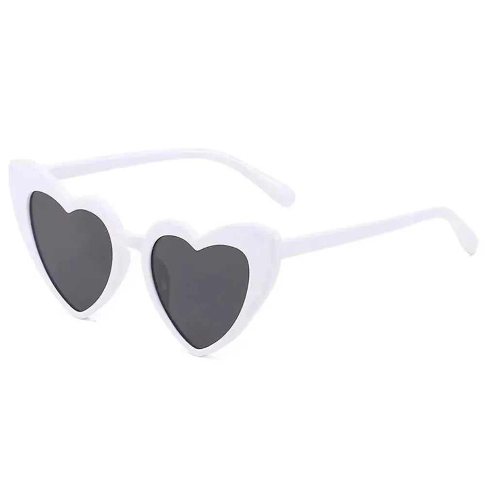Kids Heart Sunglasses Plastic Frame Heart Shaped Summer 2026 Trend Sturdy Polycarbonate Lenses Outdoor Play