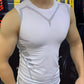 polyester, sleeveless, gym and bodybuilding vest – Fast-dry men's compression tank top