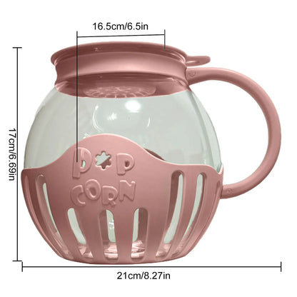 Microwave Popcorn Maker 2.25 Quart Silicone Popcorn Bowl Movie Night 2025 Simple Healthy Snack
