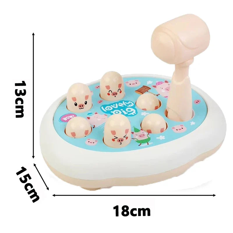 Montessori Cartoon Whac-A-Mole Game - Educational Toddler Toy for Parent-Child Bonding, Fun Animal Theme Activity, Great Birthday Gift