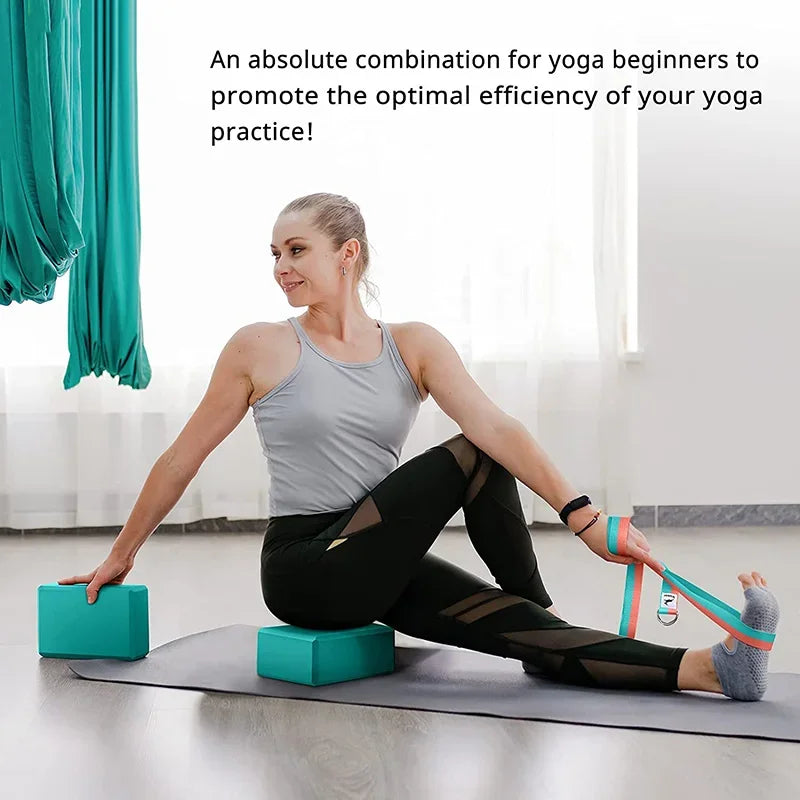 Yoga Fitness Blocks - EVA Pilates Bricks for Household Exercise, Reinforcement Mats & Supplies