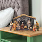 Nativity Scene Kit 12-Piece Resin Tabletop Nativity Kit for Christmas Indoor Decor Timeless Centerpiece