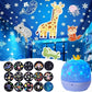 Projector2026 Edition Night Light 360 Degree Rotating Starry Galaxy With 15 Slides Kids Birthday Gift Soothing Bedroom Decor
