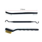 7-Inch Double-Head Wire Brush Kit for Household Tools - Steel, Copper, and Nylon Cleaning Brushes