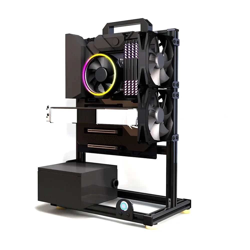 Frame Open Aluminum PC Case Rack EATX Water Cooling