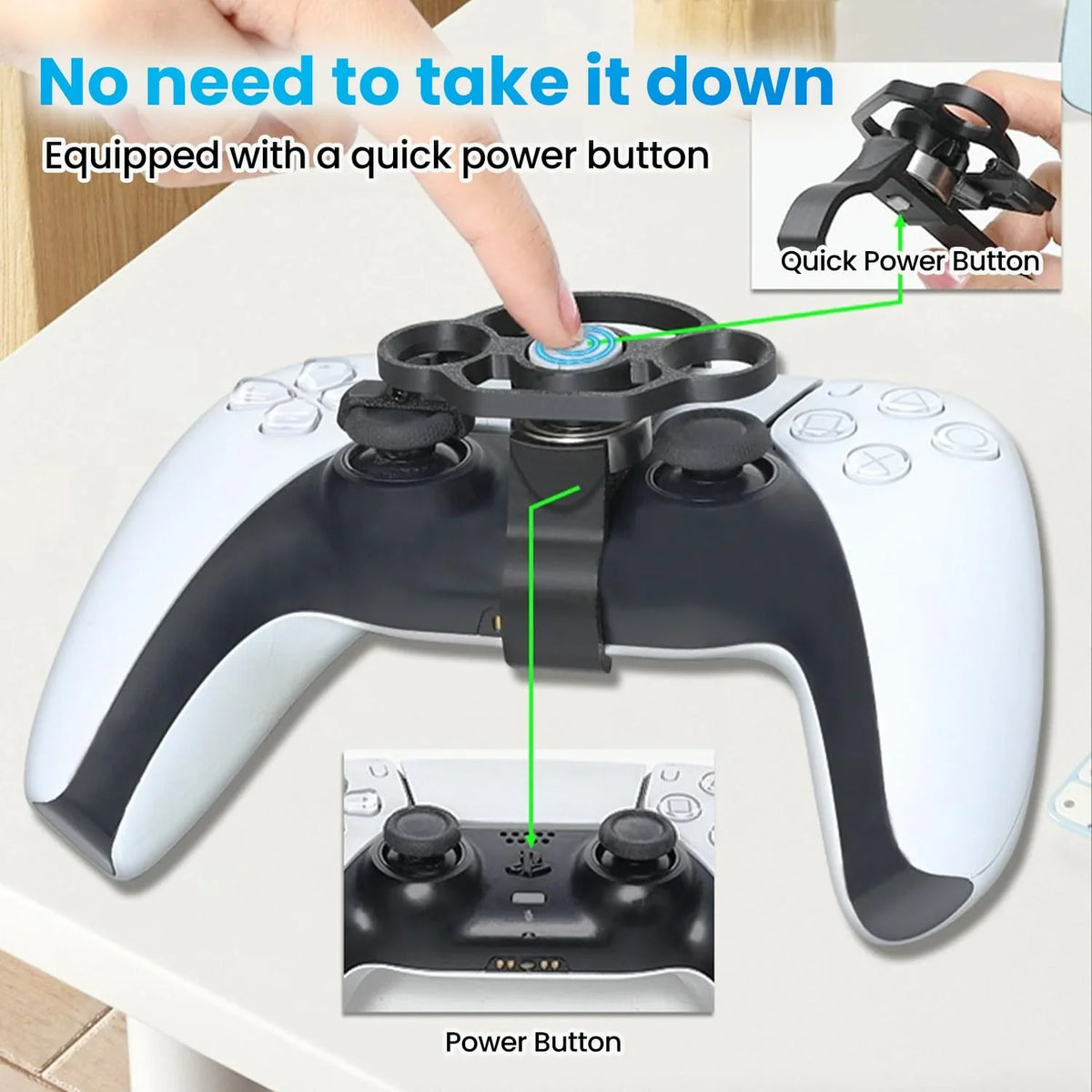 Controller PS5 Mini Steering Wheel Racing Gamepad Accessory 360 Degree Rotation Enhanced Gameplay Summer 2026 Gift