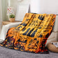 Pocus Hocus Flannel Throw Blanket Halloween 2025 Cozy