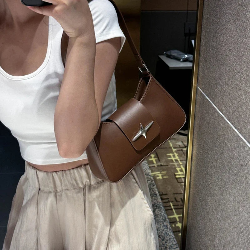 Shoulder Bag - Compact Purse, Y2K Retro Style, Fall 2026 Trend, Regular Use Unisex Handbag Gift