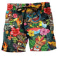 Variant image for Trendy Swim Shorts for Men with Graffiti Print, Lightweight Quick-Drying Fabric, Adjustable Fit, Perfect for Summer Activities-57