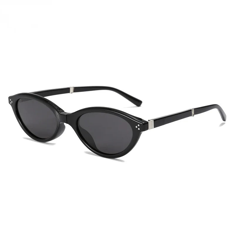 Sunglasses Foldable Cat Eye Vintage Narrow Frame UV400 Protection Travel-Friendly Pocket Shades Fall 2026 Trend Gift