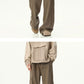 Mens Oversized Cargo Jeans - Wide Leg, Denim, Street