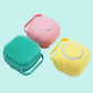 Dog Silicone Grooming Massage Gloves - Pet Bath Brush with Shampoo Dispensing Feature