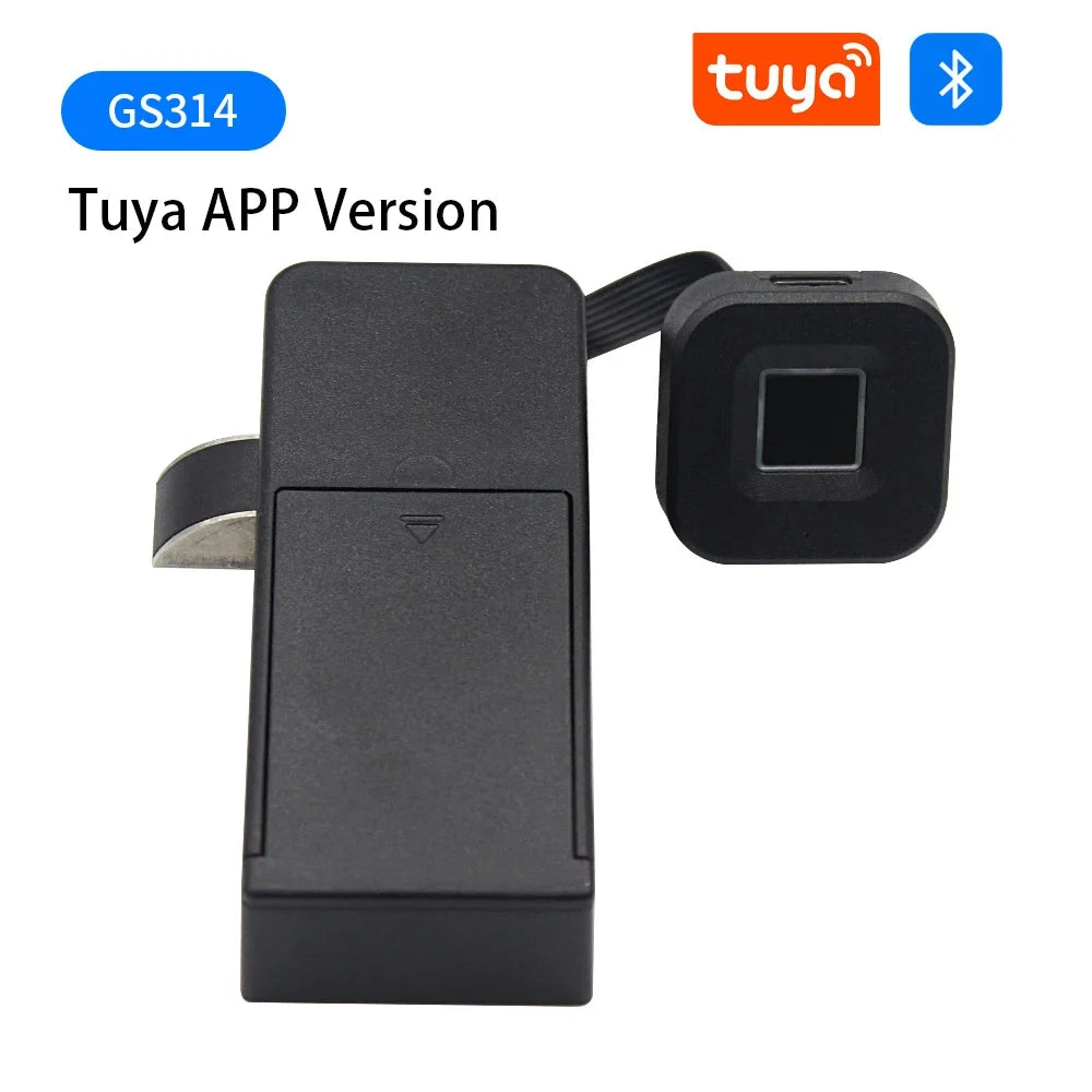 Cabinet Fingerprint Lock Black Keyless Smart Drawer Lock
