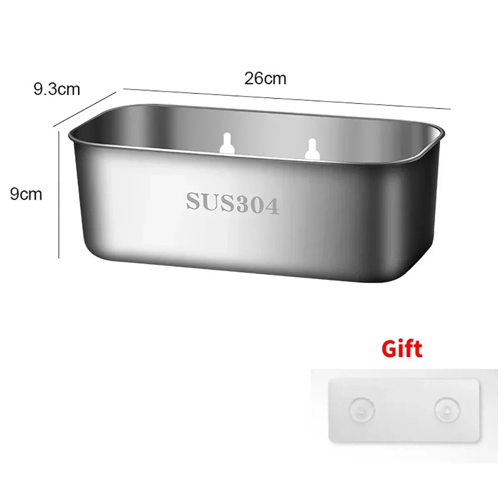 Stainless2026 Edition Steel Sink Strainer Basket, 304 Stainless, Fruit Vegetable Drainer, Eco Friendly Viral Trend