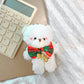 Variant image for Cute 12cm Plush Rabbit Keychain Doll - Soft Stuffed Animal Keychain Gift for Girls in Blush Pink-4
