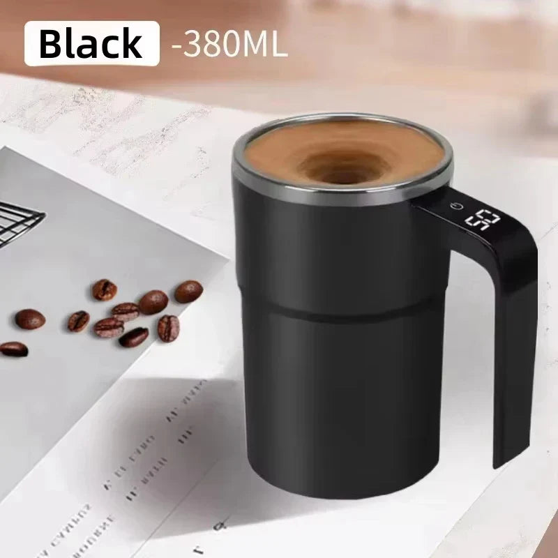 Self Stirring Mug 380ML Stainless Steel Interior USB Battery-Powered Motor-Driven Coffee Cup Back To Work 2025 IP67 Water-Resistant
