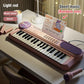 Piano Kids Keyboard Toy With Microphone 37 Keys Educational Musical Toy Back To School 2026 Gift Idea