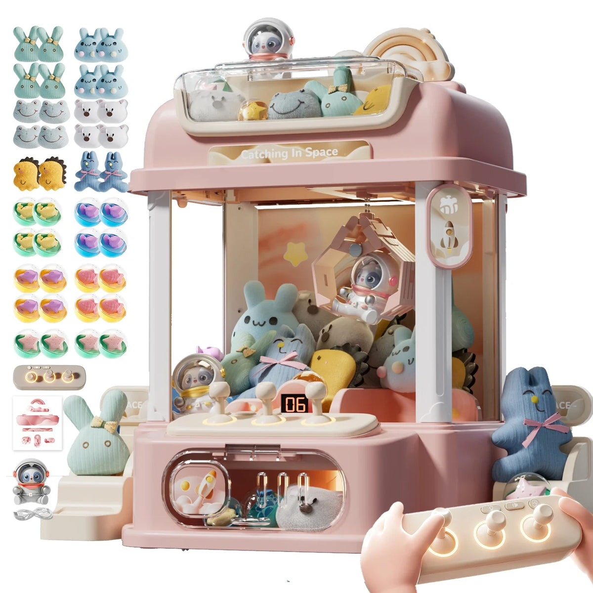 Coin-Operated Interactive Doll Machine Game - Fun Christmas Gift for Kids