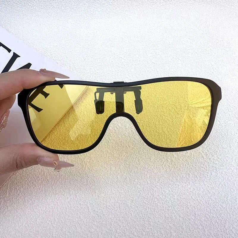 Clip2026 Edition On Sunglasses Polarized Flip Up Driving Glasses Mirror Lens Outdoor UV Protection Summer