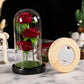 Rose LED Glass Cover Ornament - Romantic Valentine's Day Gift and Wedding Decor