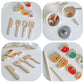 Wooden Toy BBQ Kit Pretend Play Cooking Playset Early Learning Montessori Toy Fall 2025 Educational Gift