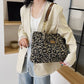Leopard Print Tote Bag Large Capacity Regular Handbag With Spacious Interior Fall 2026 Trend Gift Idea