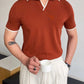 Modern Cotton Patchwork Polo Shirt for Men, Short Sleeves, Breathable Fabric, Tailored Fit Golf Shirt-4