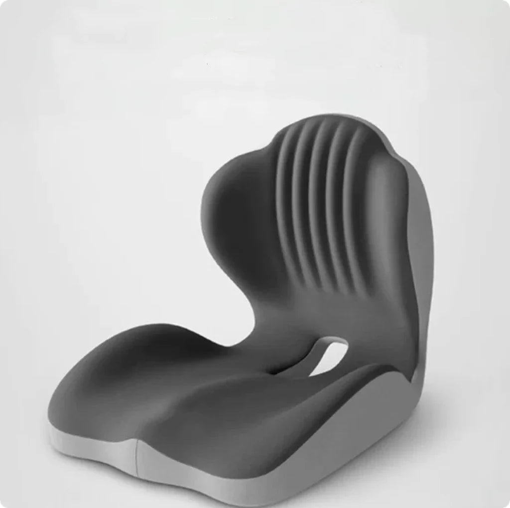 Comfort-Grip Lumbar Support for Office Chair and Car, Stress Relief – Memory Foam Seat Cushion